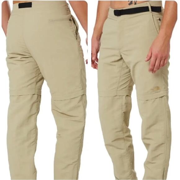 The North Face | Mens Paramount Convertible Pants Tan Khaki Outdoors Zip-Away XL - Picture 3 of 13